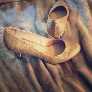 Steve Madden Gold Sparkle Heels